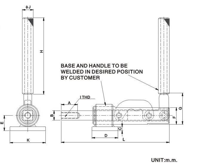 30519 30619 braçadeiras de alavanca push pull/braçadeira resistente do pino de madeira da ação da tração